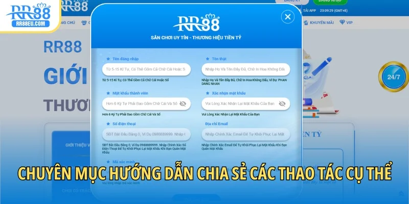 Chuyên mục hướng dẫn chia sẻ các thao tác cụ thể