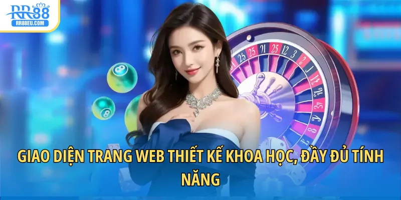 Giao diện trang web thiết kế khoa học, đầy đủ tính năng