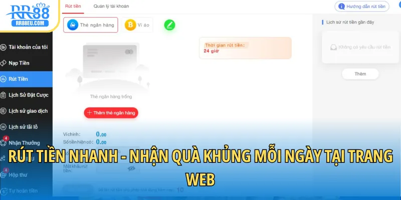 Rút tiền nhanh - Nhận quà khủng mỗi ngày tại trang web