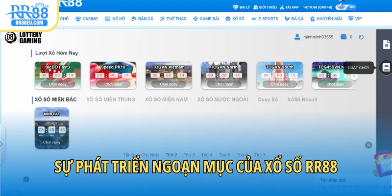 Sự phát triển ngoạn mục của xổ số RR88